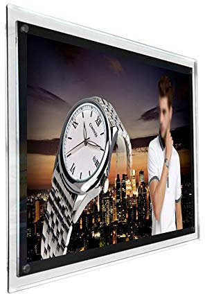 A1 LED-Kristall-Bilderrahmen, Werbedisplay für Wandmontage