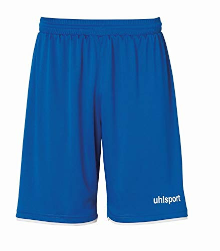 uhlsport Män Club Shorts, azurblå/vit, S