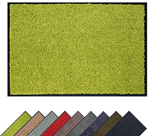 Carpido Fußmatte grün – Eingangsmatte innen – Schmutzfangmatte 60x90 cm – Läufer Flur rutschfest – Wohnzimmer Deko - Türmatte Sauberlaufmatte