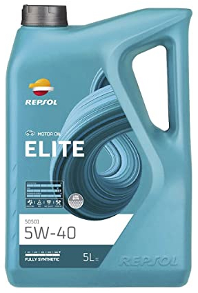 REPSOL aceite lubricante sintético para coche ELITE 50501 5W-40 5L