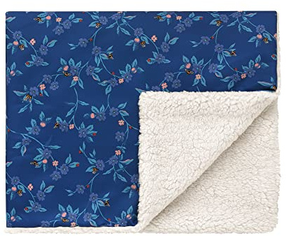 Pet Brands Cath Kidston Fleecedecke für Hunde, Flora Fauna, 100 x 120 cm