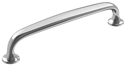 Amerock | Cabinet Pull | Polished Chrome | 5-1/16 inch (128 mm) Center-to-Center | Renown | 1 Pack | Drawer Pull | Cabinet Handle | Cabinet Hardware