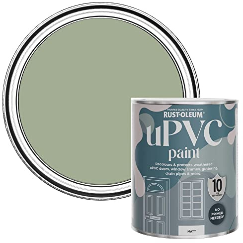 Rust-Oleum Green uPVC Door and Window Paint in Matt Finish - Bramwell 750ml