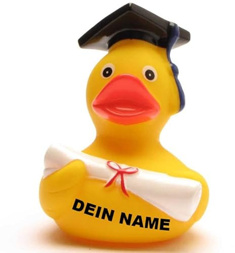 Badeente - personalisierbar (Akademiker Ente)