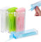 Palillos De Dientes De Plástico, Dientes De Plástico De Doble Extremo, 200 Piezas Palillos De Dientes De Plástico De Doble, Palillos Interdentales, Palillos Dentales De Plastico(Color Aleatorio)