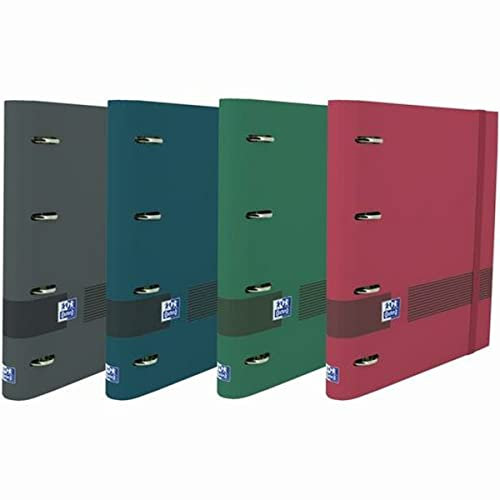 Oxford- Carpeta de Anillas, Multicolor, Estándar (S8414582)