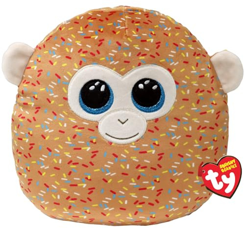 Ty Tamar Monkey Squish a Boo 14 Inches - Squishy Beanies for Kids, Baby Soft Plush Toys - Collectible Cuddly Stuffed Teddy