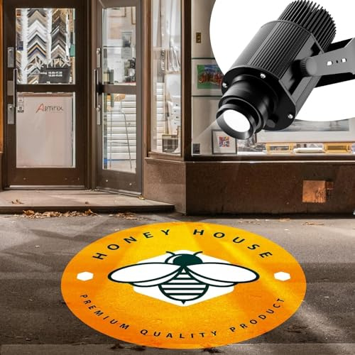 TM50 GOBO PROYECTOR-Rotacional IP67 Impermeable Luz LED para exteriores - Proyector GOBO con logotipo para negocios