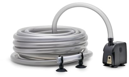 Eden 94235 CDA 600 Wasserwechselsystem Komplettset für einen schnellen und leichten Aquarium Wasserwechsel inkl Aquarium Pumpe, 10m Aquarium Schlauch und Saugnäpfen