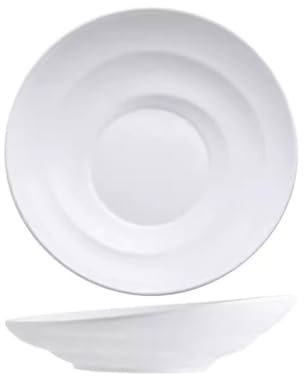 OLSKFUH Dining Plates Dish Plate Tableware Hotel Commercial Creative Cold Dish Plate Stir-Fry Plate Ceramic Salad Bowl Fruit Bowl Dinner Plate,One Color-Medium