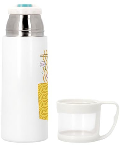 Thermoskanne aus Edelstahl mit integrierter Tasse – Tasche Überraschung Ramen, Japan Suppe – 350 ml – Thermosflasche