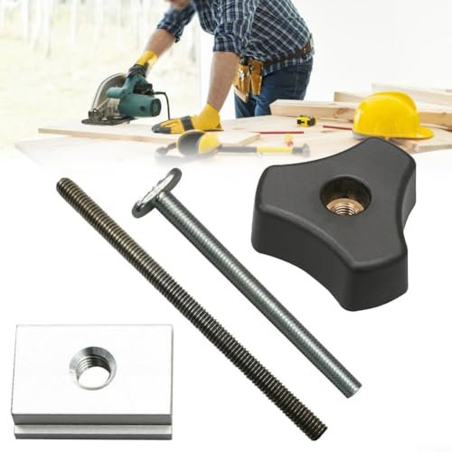 Ensemble d'accessoires de rail en T, outil de travail du bois, fraiseuses, rail coulissant (M8 × tige filetée de 100 mm)