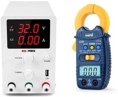 Fuente de alimentación regulada lineal, Traspuesta corriente continua Reguladores de voltaje de la fuente de alimentación de laboratorio 3 0v 10a 120v 3a Fuente de banco de unidad ajustable con abraza