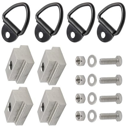 Pickup Truck Bed Deck Cleat Cargo Bed Accessories Tie Down Rings T Slot Nut Washer Trailer Hook Cargo
