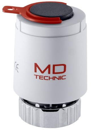 MD Technic Stellantrieb Fußbodenheizung 230V NC IP54 M30x1,5 | Thermoelektrisch Stromlos geschlossen kompakte bauform