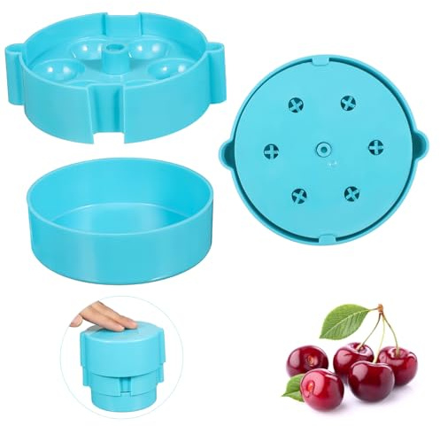 Amosfun 6trou Dénoyauteur De Cerises Manuel Outil pour Retirer Noyaux De Fruits Dénoyauteur Portable pour Cuisine
