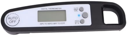 Hoement Electronic Thermometer for Kitchen Cooking Foldable Food Thermometer Probe for Barbecue Accurate Temperature Reading Practical Kitchen Tool