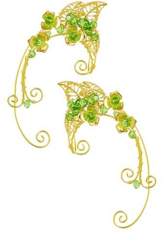 Ipetboom Orecchini Clip Forma di Fata per Donna Orecchini Non Piercing Decorativi Vintage Leggeri e Comodi da Indossare