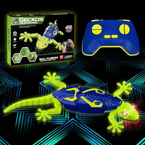 HILKKET Gecko Wandflitzer RC, Fluoreszierende Eidechse Spielzeug