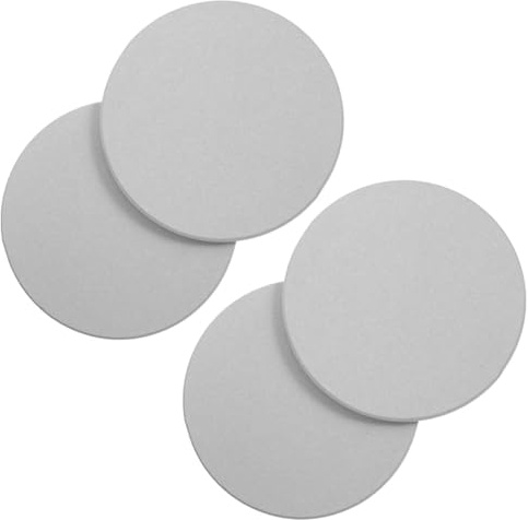 SHINEOFI 4 Bandejas para Plantas en Macetas de Barro de Diatomeas Gris Claro, Platillos Pequeños para Jardinería de Interior, Absorción de Agua y Drenaje, Ideales para Cuidado de Tiestos