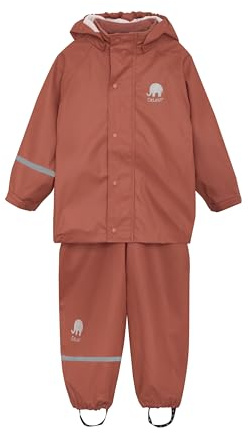 Celavi Basic Rainwear Set, Giacca da pioggia Bambina, sequoia, 100
