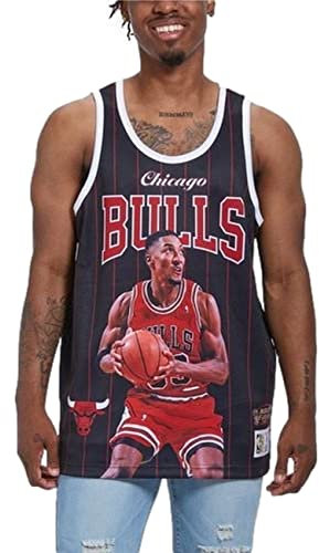 Mitchell & Ness NBA Player Tank Chicago Bulls - Scottie Pippen, Black, XL