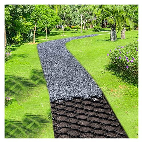 Kiesgitter Kiesmatten Kieswaben 2 Zoll hoch Geo-Raster Stabilisierungsgitter für Stützmauern - Flexibel Falten Waben-Kies-Bodengitter für Hangauffahrt & Patio Garden Walkway