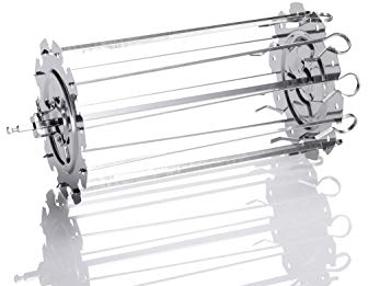 ROTO-Q 360 Ensemble de brochettes de rôtisserie pour brochettes ultimes uniquement compatible avec la machine à rôtir Roto-Q