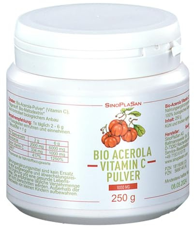 Bio Acerola Vitamin C1000 Mg Pulver 250 g