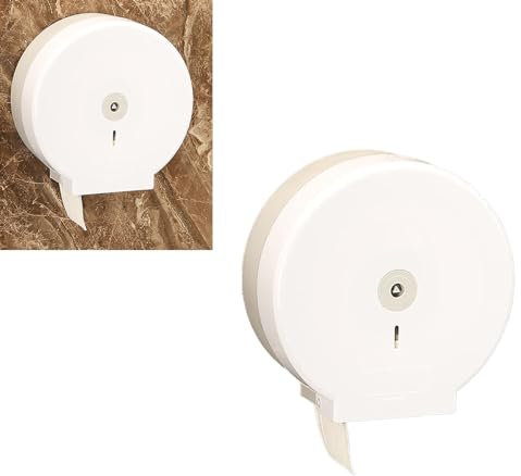 Toilettenpapier-Handtuchspender, Wandmontage, Jumbo-Rollen-Toilettenpapierspender, Weißer Seidenpapierspender, Wandmontierter Toilettenpapierhalter Für Zuhause, Hotel, öffentliche Toilette, Groß