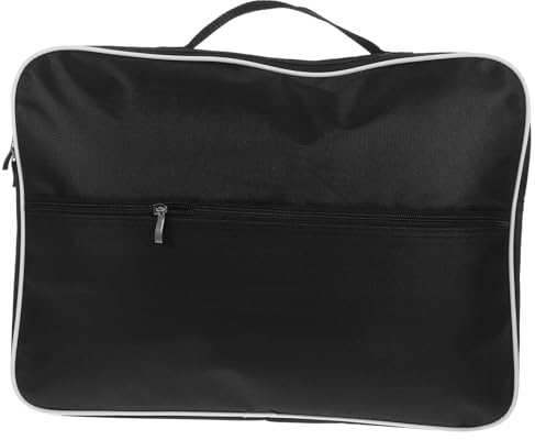 BESTonZON Black Polyester Lyre Harp Storage Pouch with Protective Padding and Easy Storage Design, Portable Thumb Piano and Lyre Carrying Bag for Musical Instrument Transport