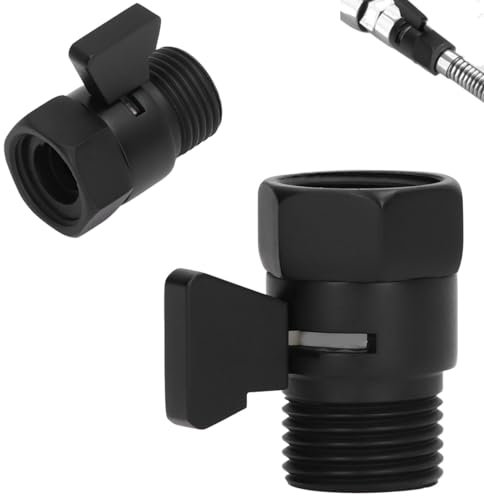 2 Stück Duschkopf-Absperrventil, G1/2 Absperrventil, Dusch-Absperrventil, Wasserfluss-Regelventil, Messing-Wasserregelventil für Badezimmer