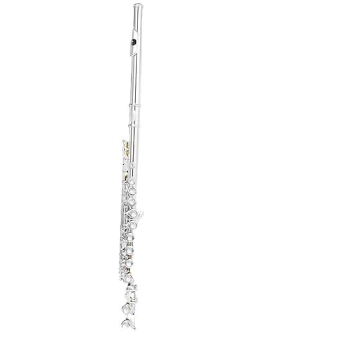 Querflöte Instrument Flöte Versilberte C-Taste 16-Tasten-Flöte Mit Geschlossenem Loch Und Gebogener E-Taste Professionelles Upgrade-Prüfungsflöte