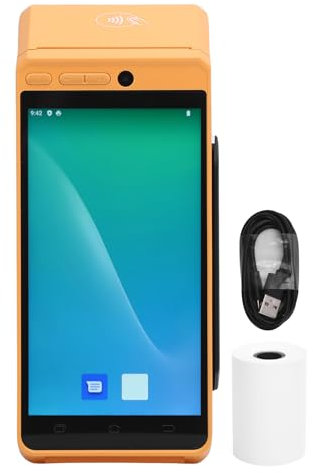 Android 12 Streckkodsscanner Handhållen Mobil Dator, 5,5 Tums Pekskärm PDA -skanner med 1D 2D QR -streckkodsscanning, Stöd WiFi 4G LTE, för Kaféer, Restauranger, Butiker