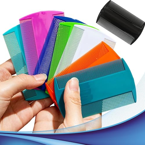 Pettine anti pidocchi e anti lendini per adulti, bambini o animali domestici come cani e gatti. Vari Colori disponibili Nero, Bianco, Arancio, Blu,Verde Fucsia e Azzurro. (Turchese)