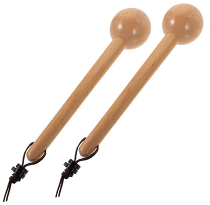 Healifty 2Pcs Wooden Baseball Glove Mallet Portable Softball Mitt Hammer with Rounded Tip for Youth Catchers Training and Softening