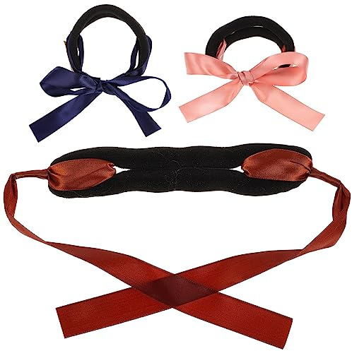 FRCOLOR 3 Stück Haarstyling Donut Set Für Französischen Twist Magischer Haarknoten Haarband Für Hochsteckfrisuren Pferdeschwanz Und Party Einfaches Styling Für Damen