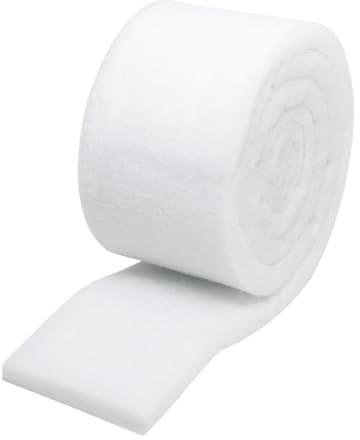 POPETPOP Sponge Filter Media Pad: 1 Metre Roll of Filter Wool Fish Tank Filter Floss - Pond Filter Wool Koi Carp Pump Aquarium Pond Filter with Easy to Cut for Aquarium Fish Tank Pond
