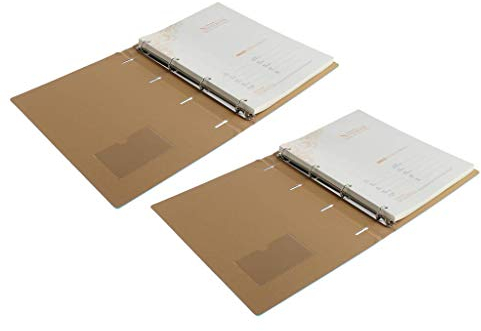 Tubayia 2 Stück Nachfüllbar Notizbuch Notizblock Notebook Tagebuch Ringbuch Reisetagebuch