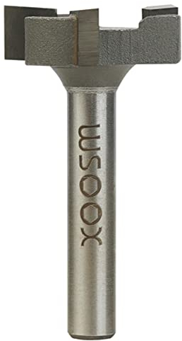 WSOOX 6mm Schaft Planfräser für Oberfräse, 3 Flöten 1 Zoll Schnittdurchmesser, CNC Hobelfräser spoilboard Fräser Abflachfräser Oberflächenbit