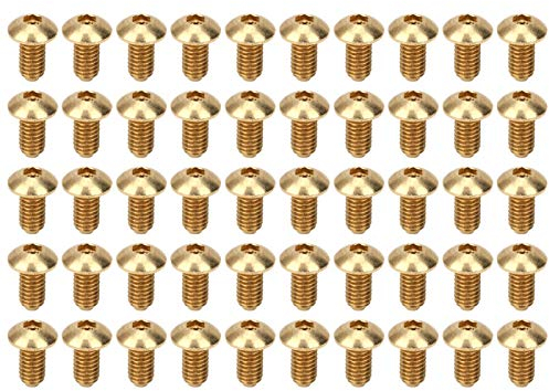 50-teilige Innensechskantschrauben Halbrunder Kopf Reines Kupfer Hardware-Zubehör Verbindungselemente Industriematerial Kupferschrauben(M4 * 8 mm),Schrauben