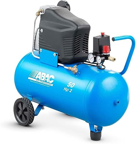 COMPRESSORE ARIA MONTECARLO L20 SERBATOIO 50lt MOTORE 2HP 1,5KW ABAC