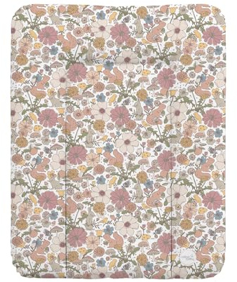 Ceba Baby® Matelas à Langer Bebe souple 70x50 cm - Matelas à langer epais lavable - pour garçons et filles - Certifié Öko-Tex - Imperméable - Jardin - 50x70 cm