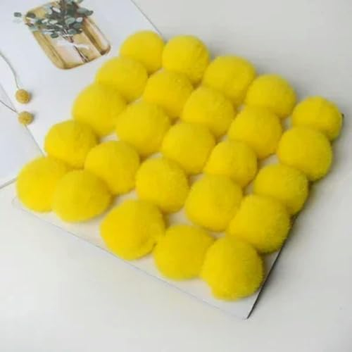 Pompon 5cm 6cm 8cm Flauschiger Fellknäuel Weicher Pompon DIY Pompons für Schlüsselanhänger Nähen auf Schal Hüte Schuhe Bekleidung Bastelbedarf