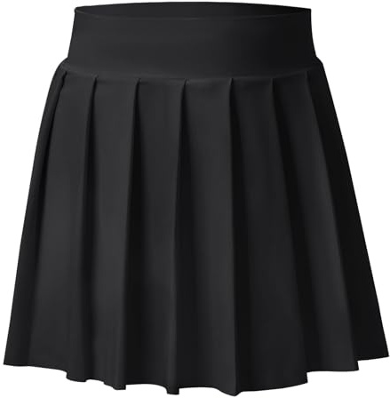 Bezioner Filles Jupe Tennis Plissée Jupe de Golf avec Short Intérieur et Poches Jupe de Sport d'entraînement Uniforme Scolaire pour Enfant