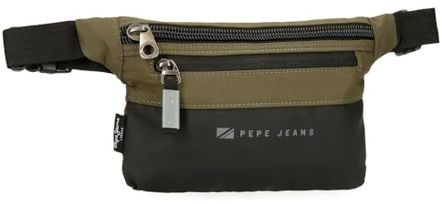Pepe Jeans Jarvis Borsa a Mano, verde scuro, Taglia unica, Marsupio piatto