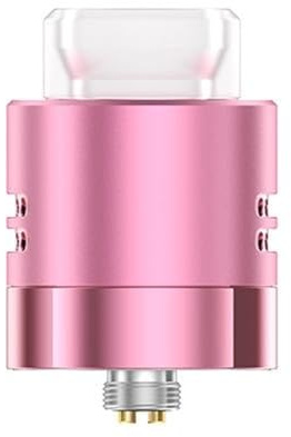 Original Tsunami Reborn Z RDA Atomizador flujo de aire ajustable doble bobina cubierta DIY cigarrillo electrónico para Mod de 510 hilos vaporizador (Rosa) - No Nicotine No Liquid