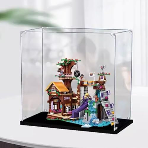 Acryl-Displaybox für Lego 41122 Baumhaus, transparente staubdichte Displaybox, kompatibel mit Lego 41122 Bausatz, (Modell nicht im Lieferumfang enthalten), 35 x 20 x 35 cm (3 mm)