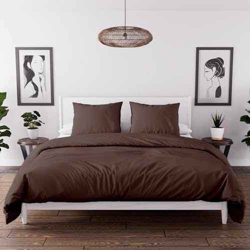 Intemporel Set Funda nórdica de Microfibra Lavada 240x220 cm Boheme Marron