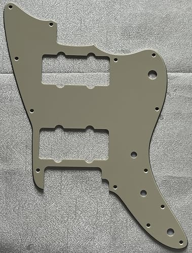Pickguard für Squier Affinity Jazzmaster Style Gitarre Schlagbrett Schlagbrett Schlagplatte (3-lagig, Vintage Gelb)